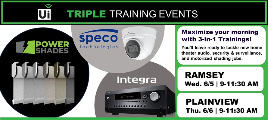 Integra, Speco, and PowerShades TRIPLE Training Events